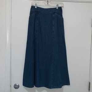 Pendleton denim A-line Skirt, size 4